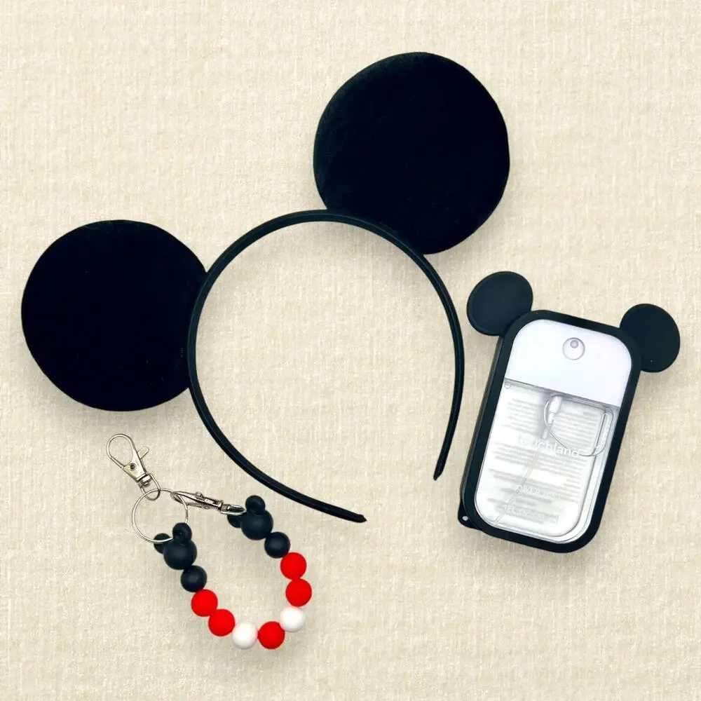 Black Velvet Bow-Free Minnie Ears | Disney-Inspired Mouse Ears | Mickey Ears